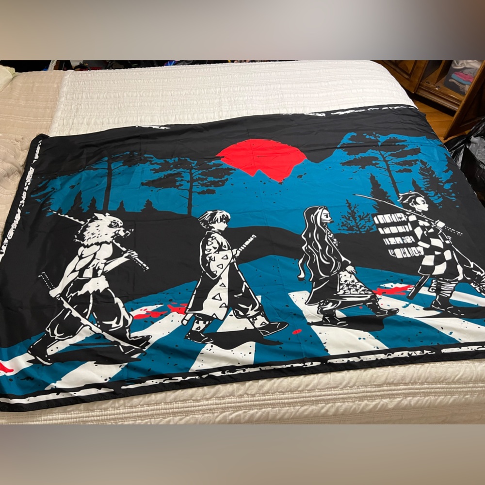 - Large anime Demon slayer anime wall hanging tapestry mural